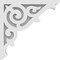 Ekena Millwork Athens Architectural Grade PVC Corbel, 1 7/8"W X 12"D X 12"H CORP01X12X12AT - alternate 3